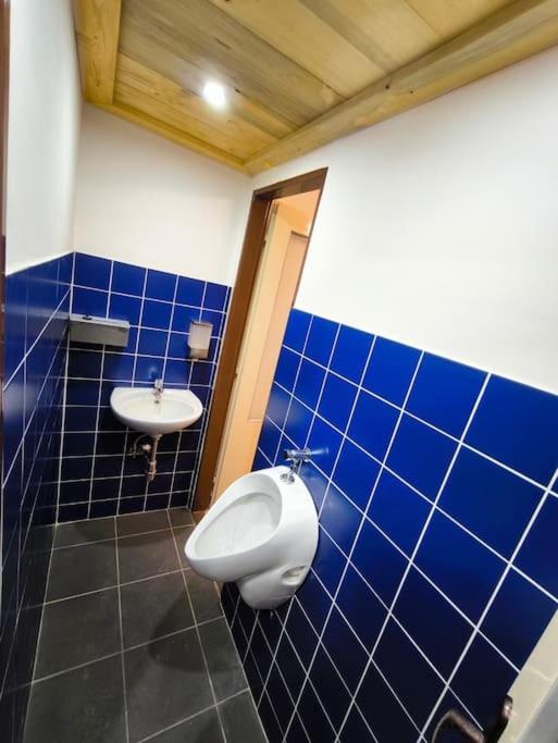 Koupelna v ubytování Chata Na Cvičence