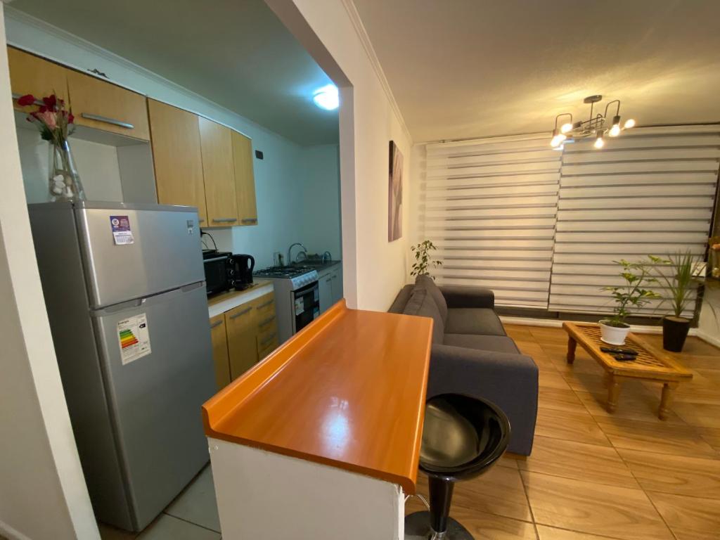 Kuchyň nebo kuchyňský kout v ubytování Apartamento Céntrico