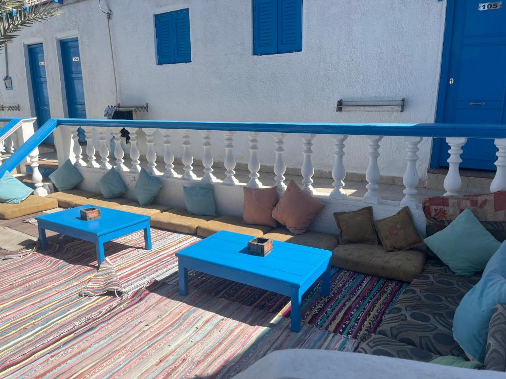Posezení v ubytování Auski Hostel Dahab