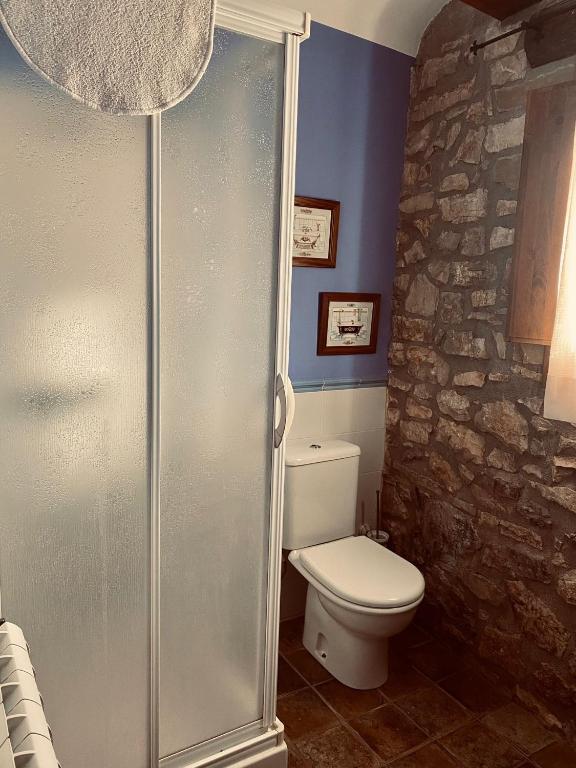 Koupelna v ubytování Hostal La Muralla