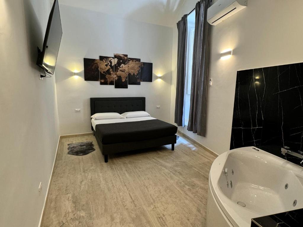 Posteľ alebo postele v izbe v ubytovaní Art Atelier Risorgimento Guest House