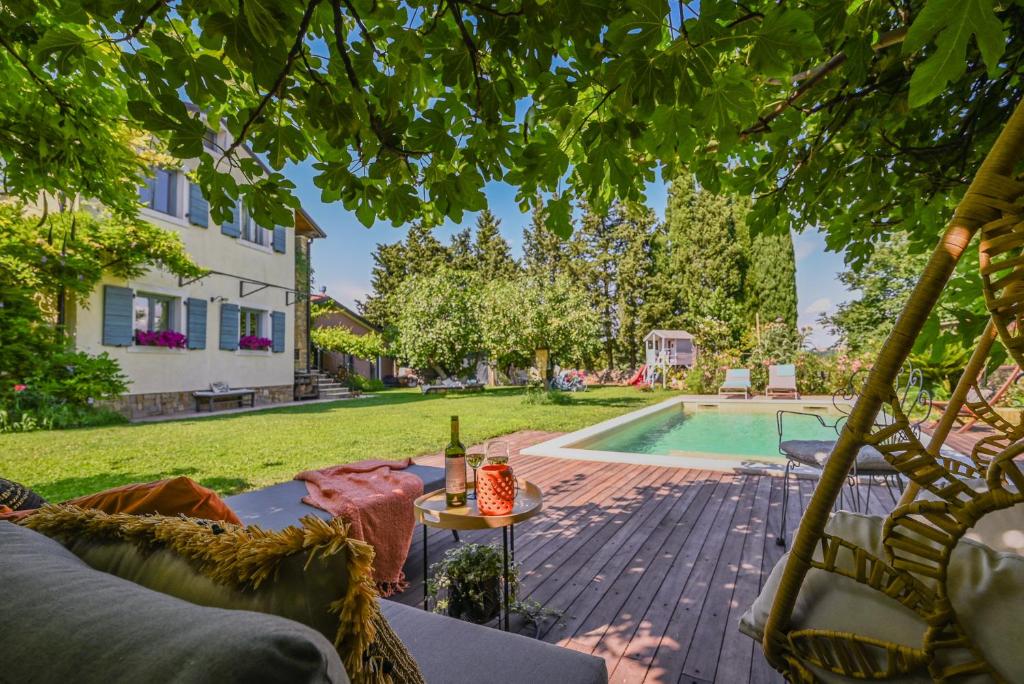 Zahrada ubytování Apartma Nemo
