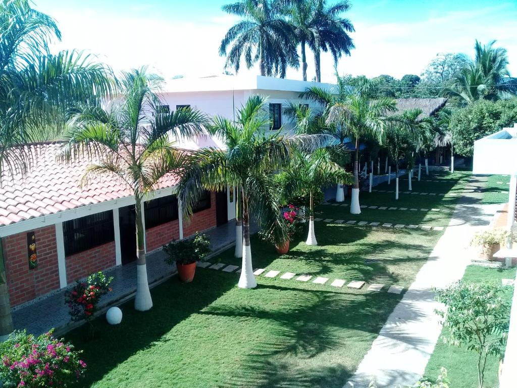 Zahrada ubytování Cabañas La Palma