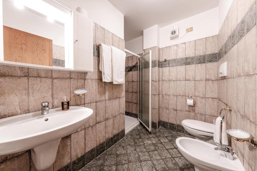 Koupelna v ubytování Hotel La Noria