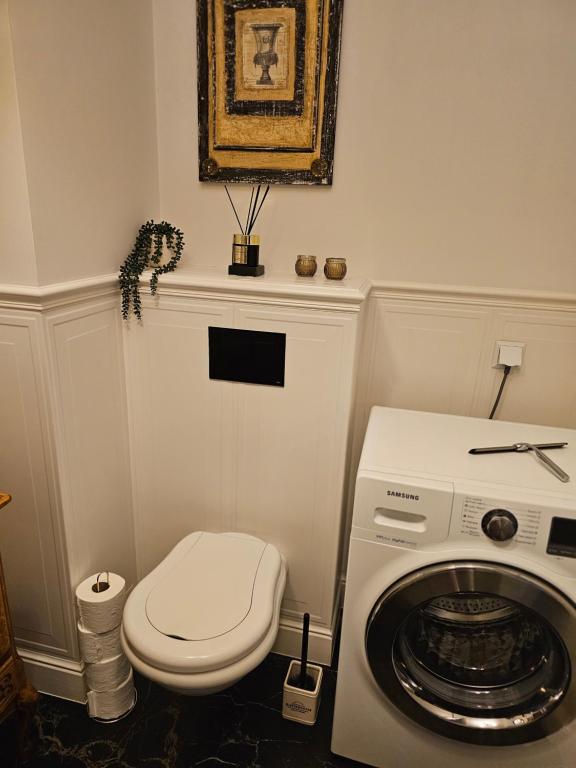 Kúpeľňa v ubytovaní Wyjatkowy apartament w sercu Gdańska