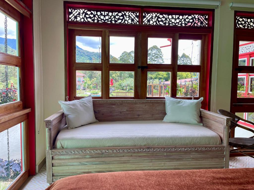 Posezení v ubytování Hotel Lago Valdivia