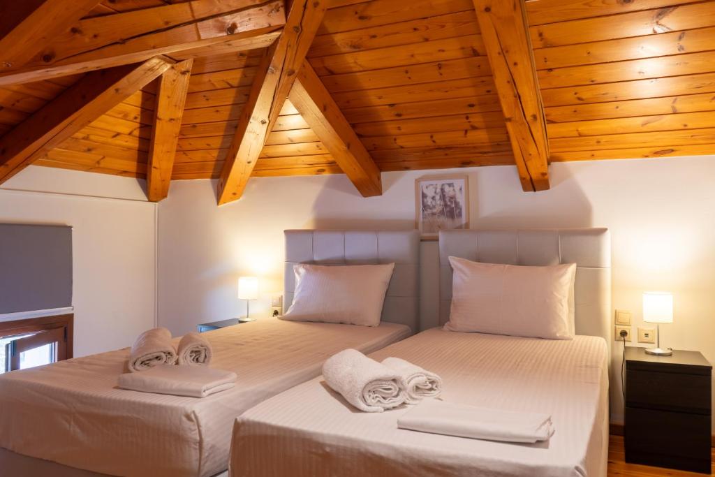 Postel nebo postele na pokoji v ubytování Villa Zante