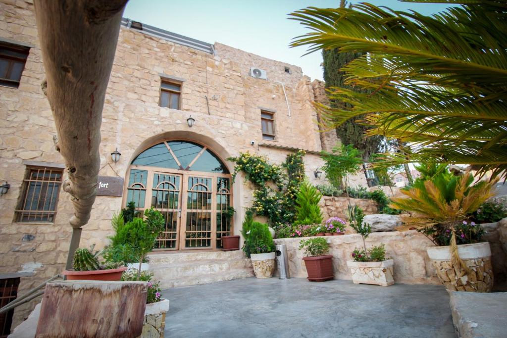 Zahrada ubytování Petra fort hotel