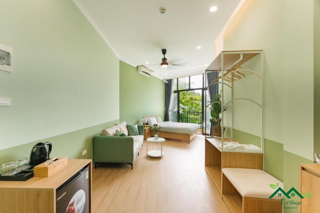 Posezení v ubytování E Village Hotel Hanoi