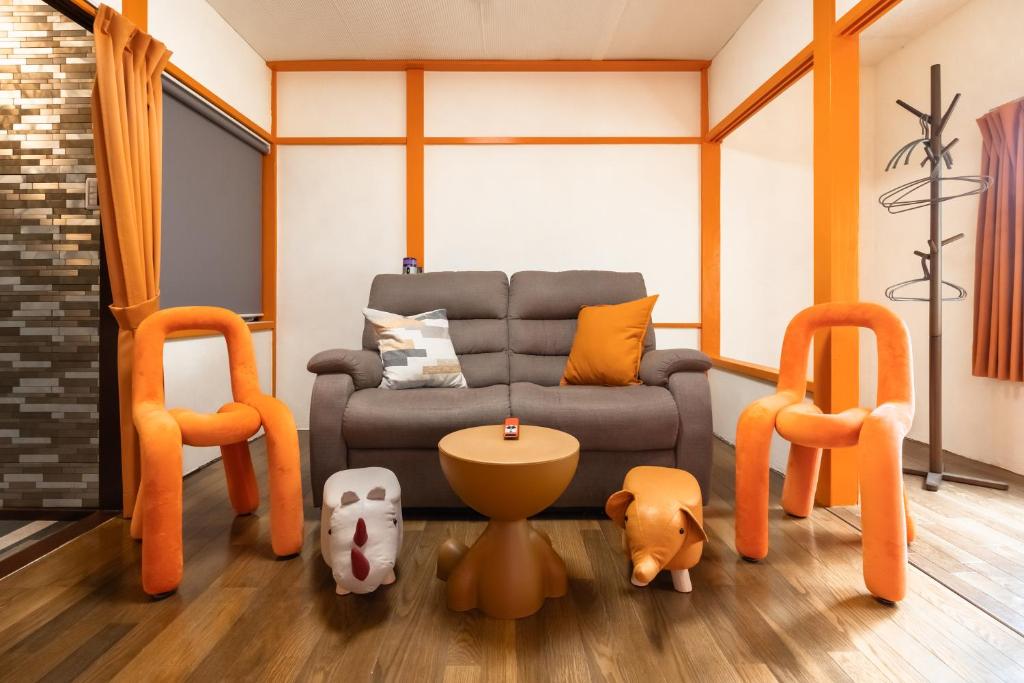 Posezení v ubytování nest Olive Atami