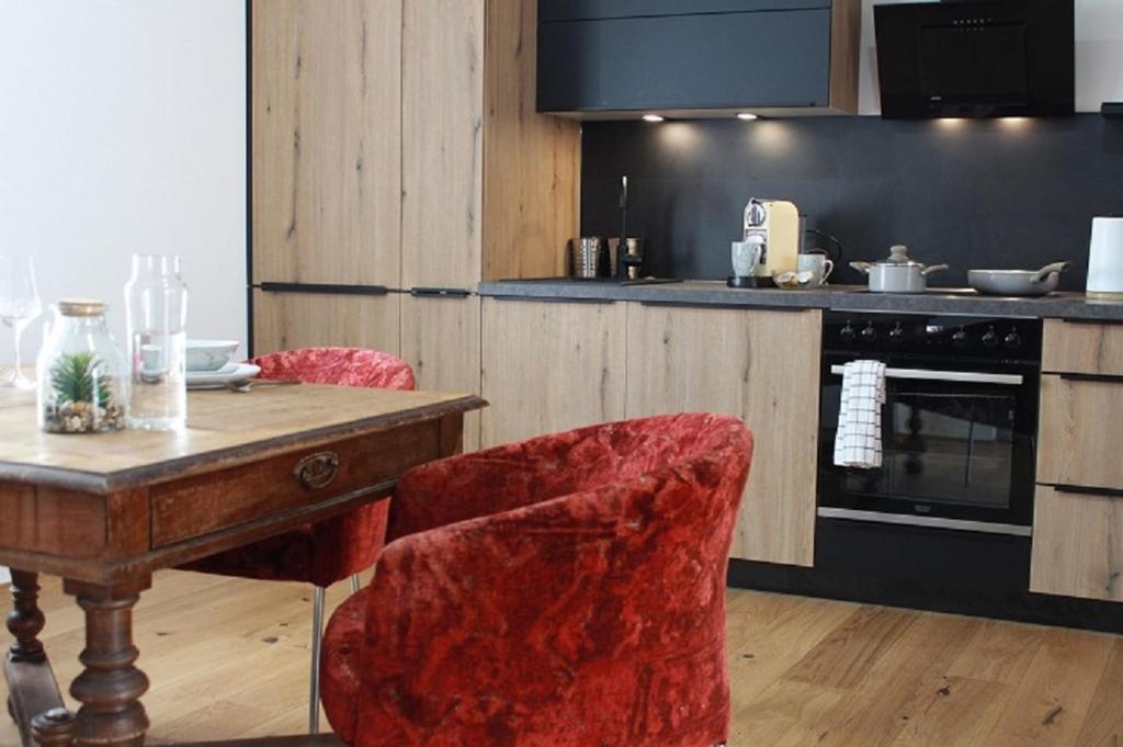 Kuchyň nebo kuchyňský kout v ubytování Maisonette im Zentrum Trofaiachs