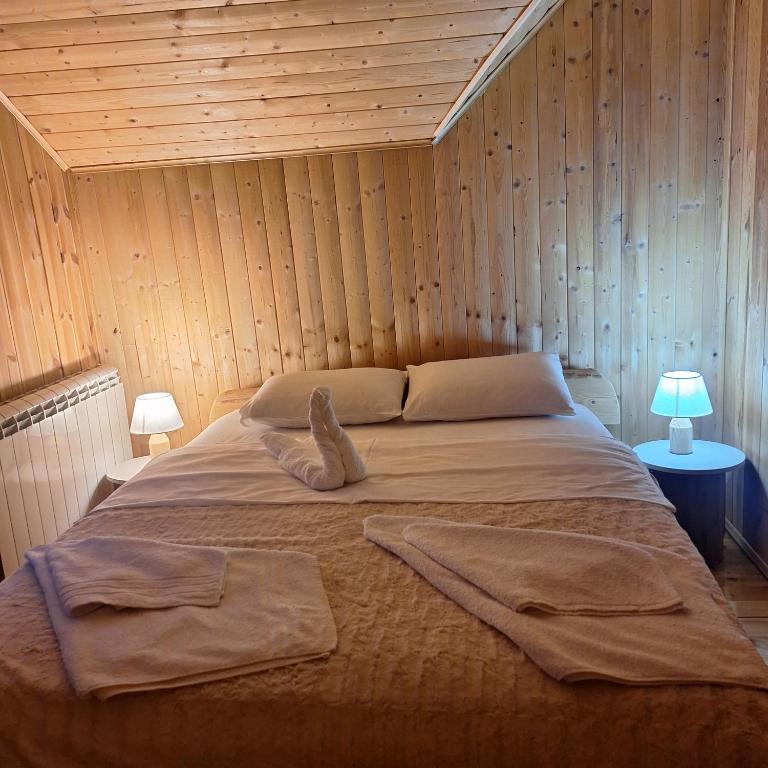 Krevet ili kreveti u jedinici u okviru objekta Vila Tea Durmitor