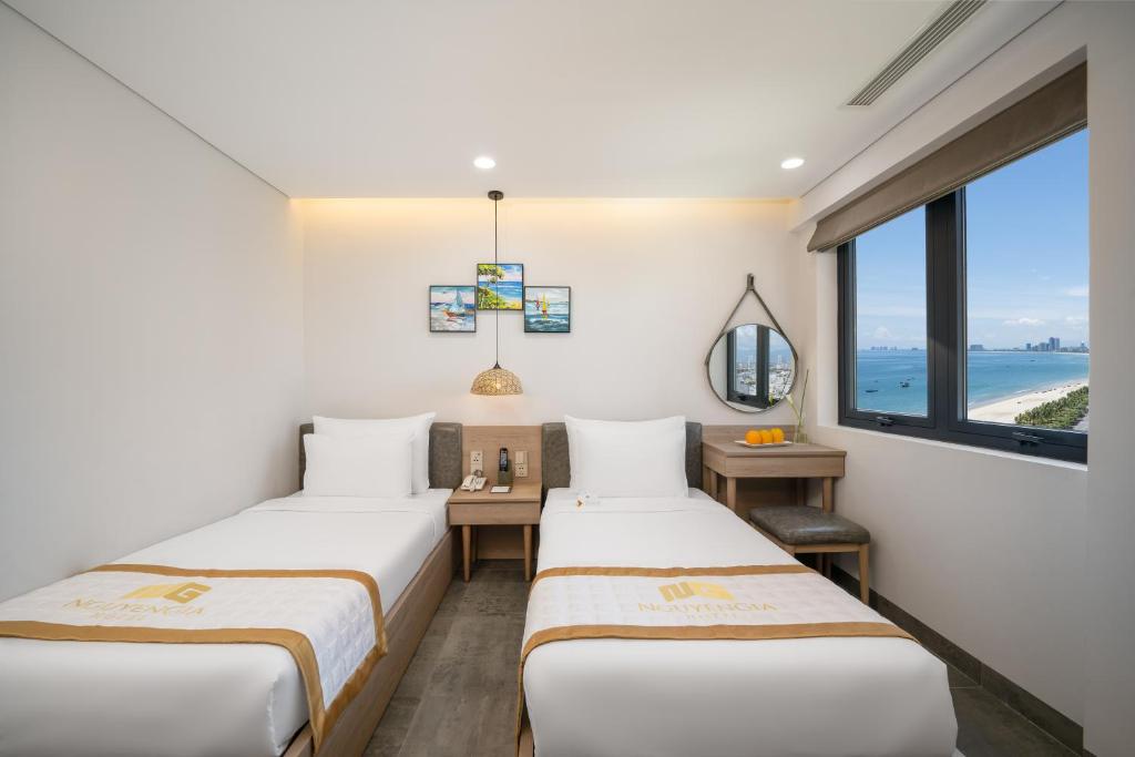 Phòng Deluxe 2 Giường Đơn Nhìn Ra Biển