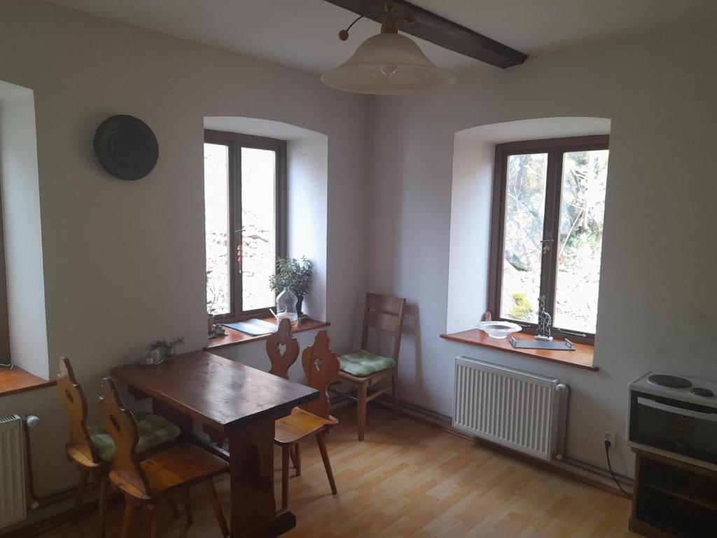 Posezení v ubytování Apartmán Vyhlídky