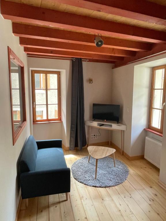 Posezení v ubytování Gîte de la Grande Ourse