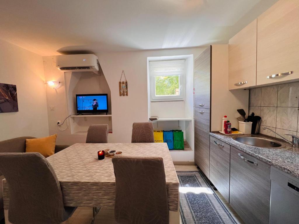 Kuchyňa alebo kuchynka v ubytovaní Apartman Gabriela Mali Lošinj