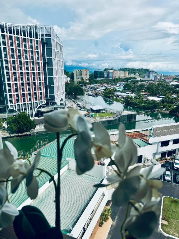 Nespecifikovaný výhled na destinaci Kota Kinabalu nebo výhled na město při pohledu z aparthotelu