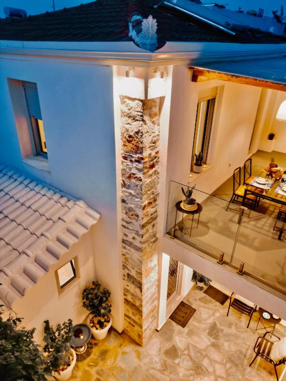 Balkón nebo terasa v ubytování Kefi House Skiathos