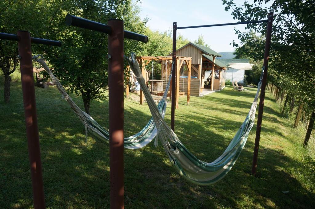 Zahrada ubytování Natura Chalets