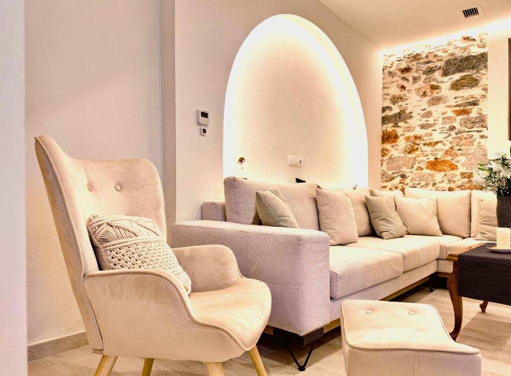 Posezení v ubytování Kefi House Skiathos