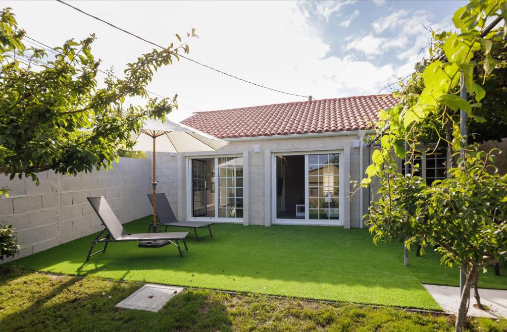 Κήπος έξω από το Casita playa Vilanova de Arousa