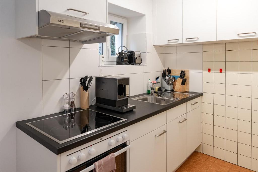 Kuchyň nebo kuchyňský kout v ubytování Rustico Porta