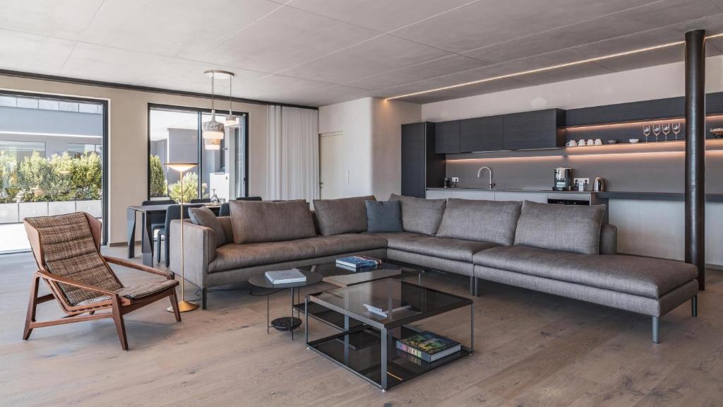 Posezení v ubytování Arua Private Spa Villas