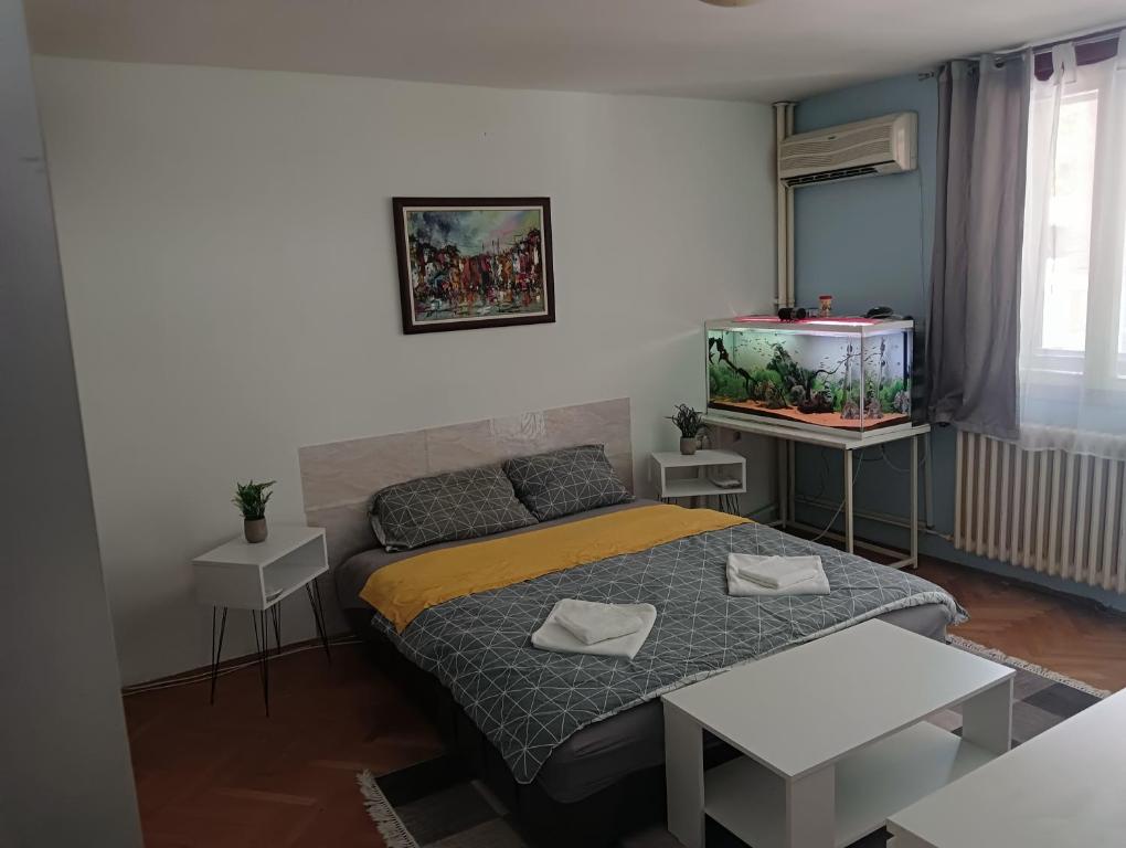 Ένα ή περισσότερα κρεβάτια σε δωμάτιο στο Petronas Apartment