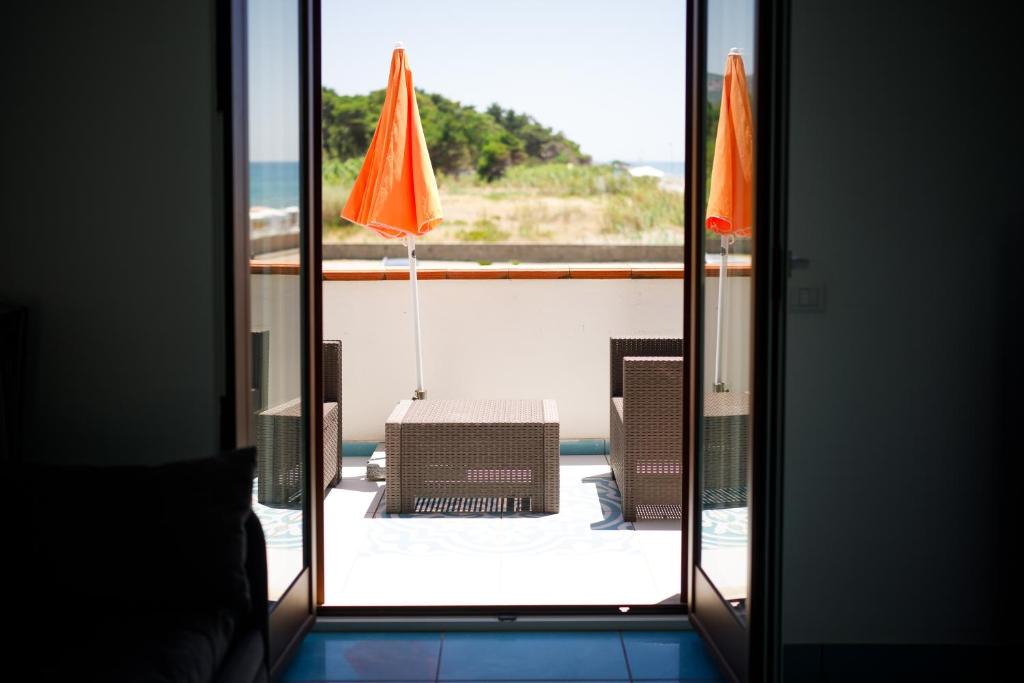 Balkon lub taras w obiekcie Le terrazze sulla spiaggia