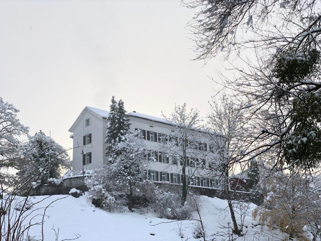 Haus Gutenberg v zimě