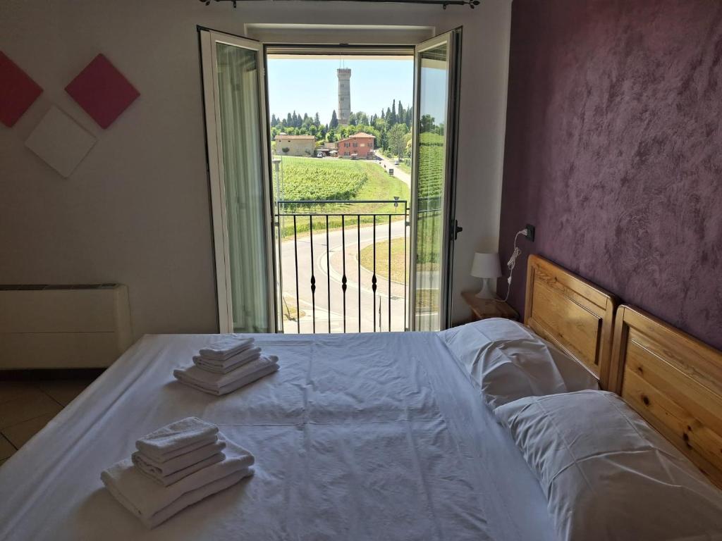 Postel nebo postele na pokoji v ubytování Albergo quatro pini