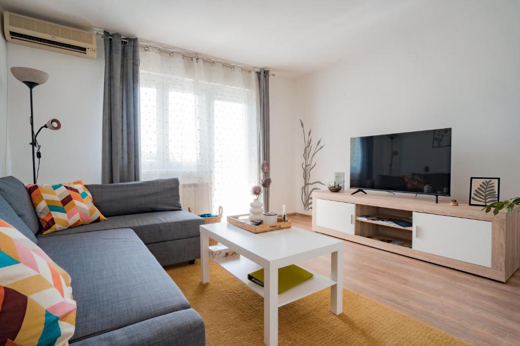 TV a/nebo společenská místnost v ubytování Apartman Sanda
