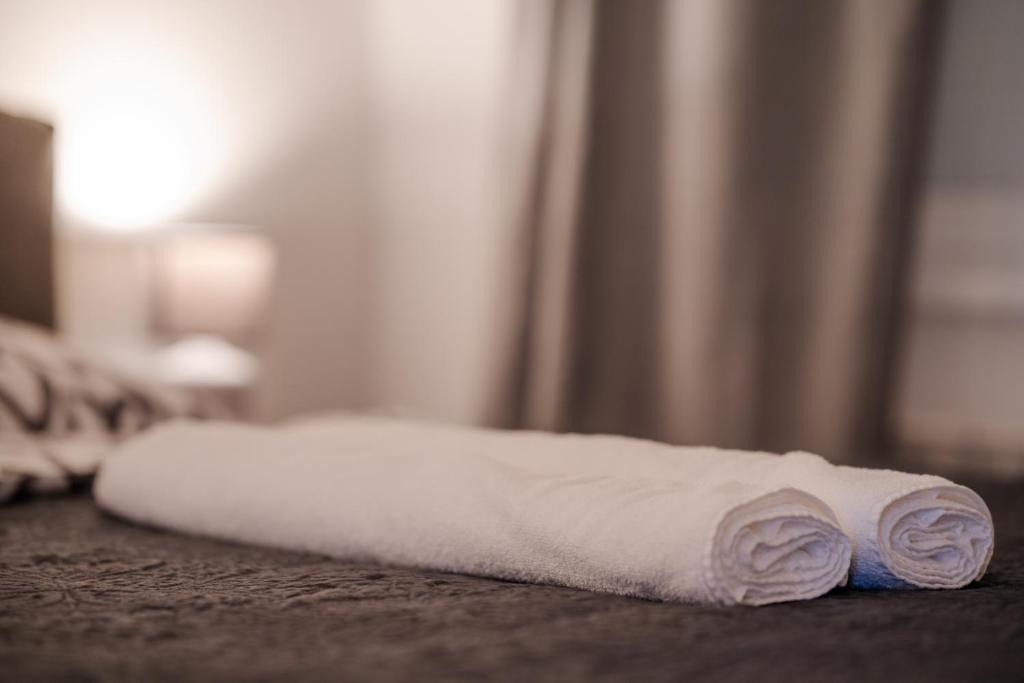 Postel nebo postele na pokoji v ubytování Apartman Sanda