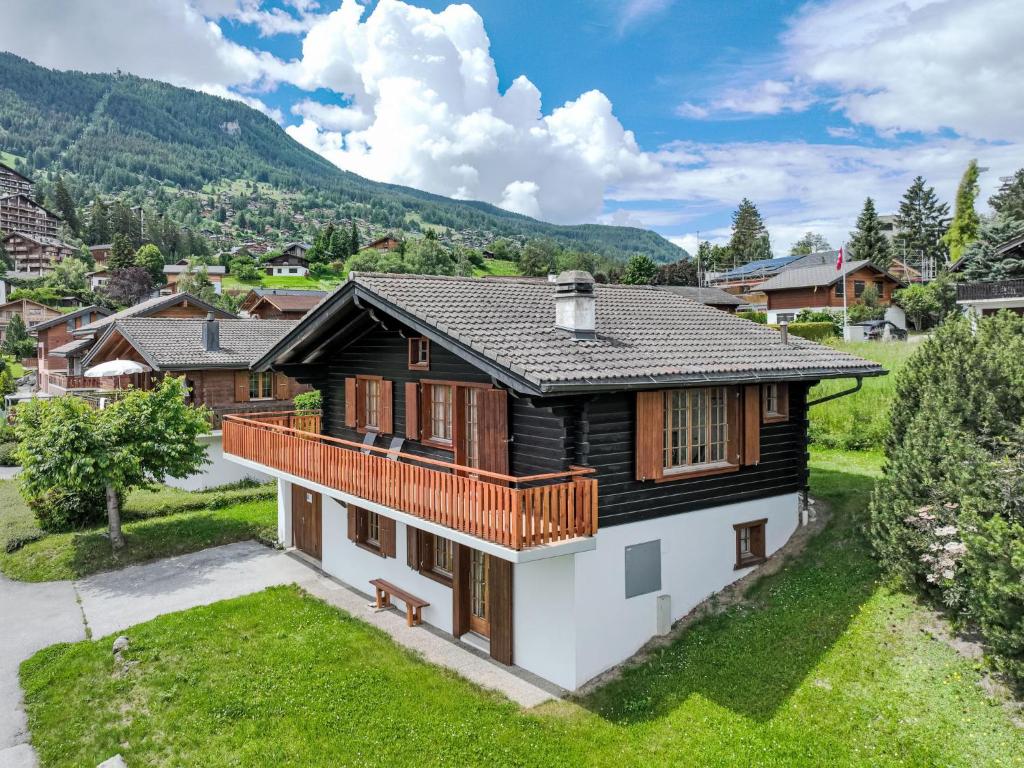 an image of a house with a roof at Chalet Petite Plaisance by Interhome in Nendaz