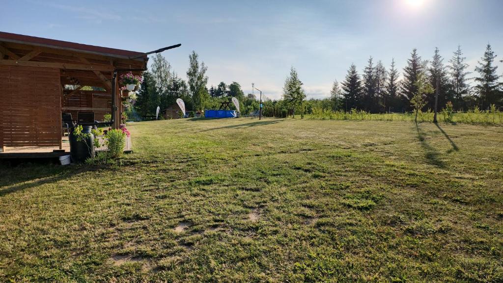 Zahrada ubytování Mazury Kemp Jedwabno