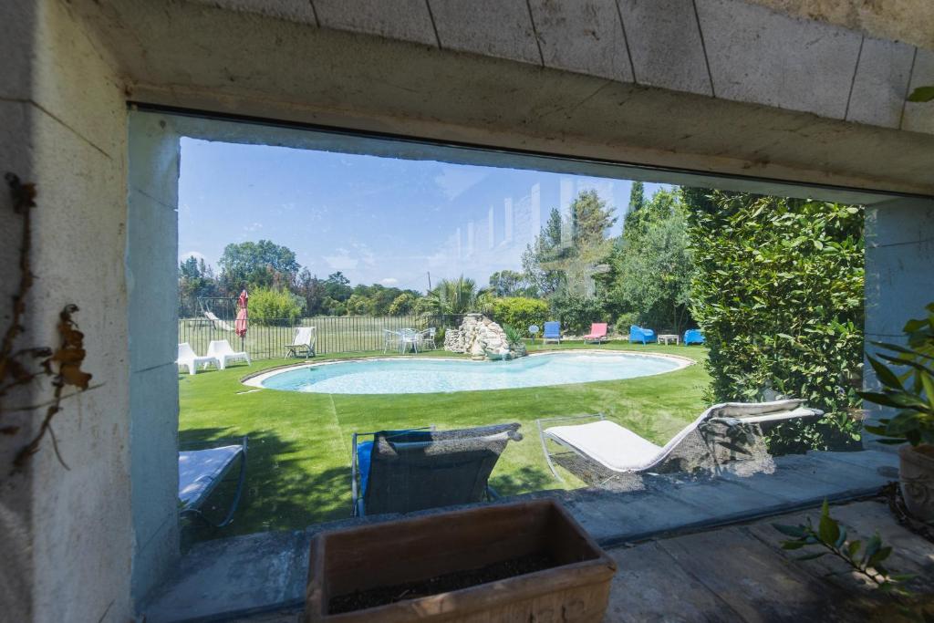 Zahrada ubytování Chambre d'hôtes - B&B - Fleur de coton chez Manon en Luberon