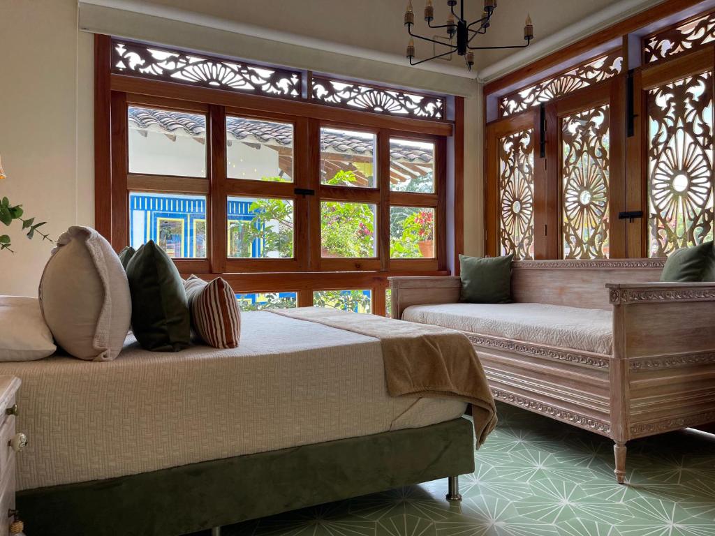 Postel nebo postele na pokoji v ubytování Hotel Lago Valdivia
