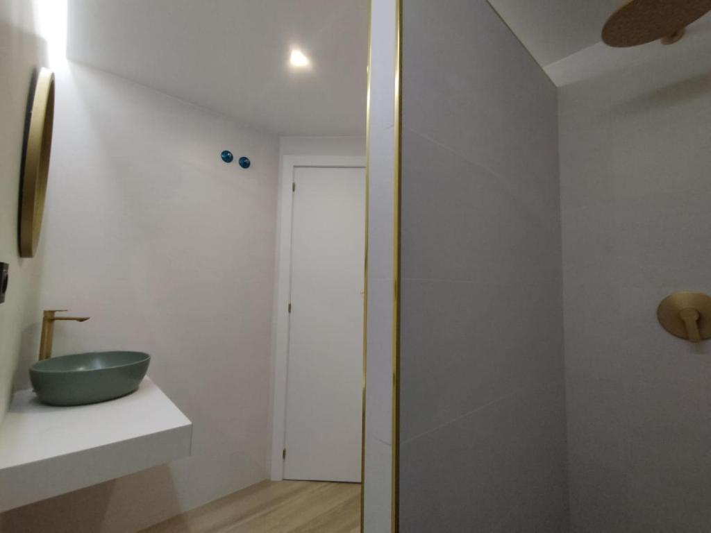 Koupelna v ubytování Plaza Rooms