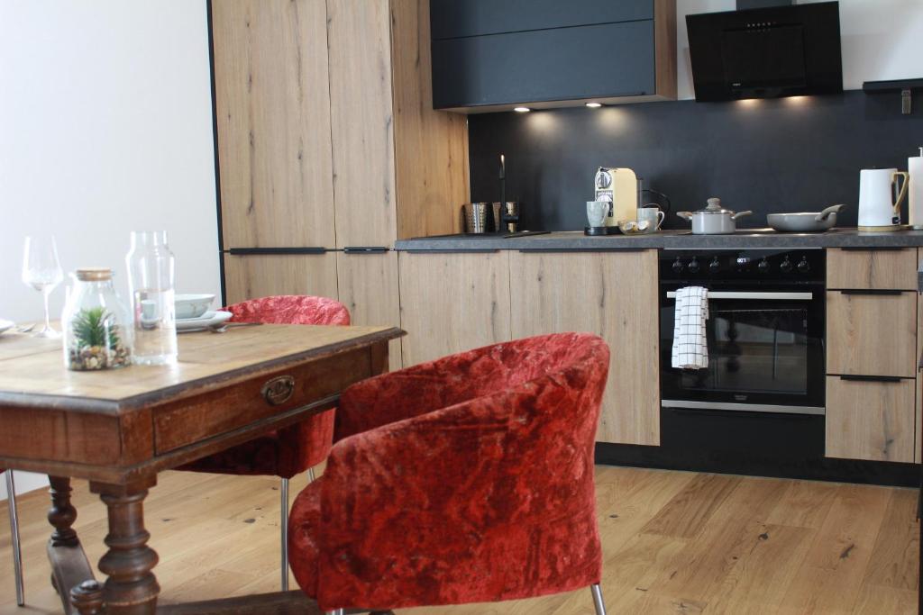 Kuchyň nebo kuchyňský kout v ubytování Maisonette im Zentrum Trofaiachs