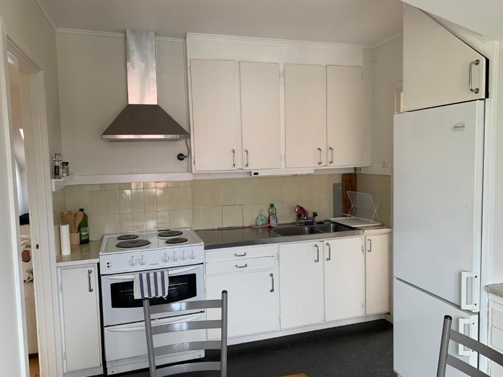 Kuchyň nebo kuchyňský kout v ubytování Good spacious apartment in a central location