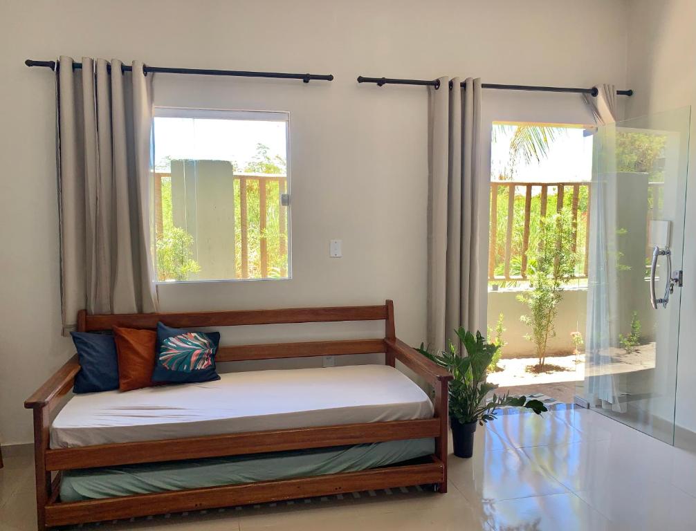 En eller flere senge i et værelse på Colibri