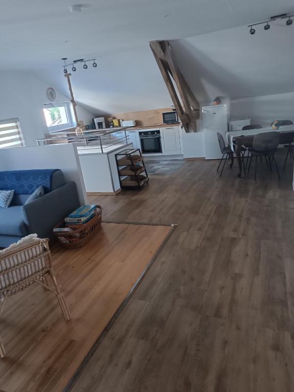 Kuchyň nebo kuchyňský kout v ubytování Le domaine de Moïse
