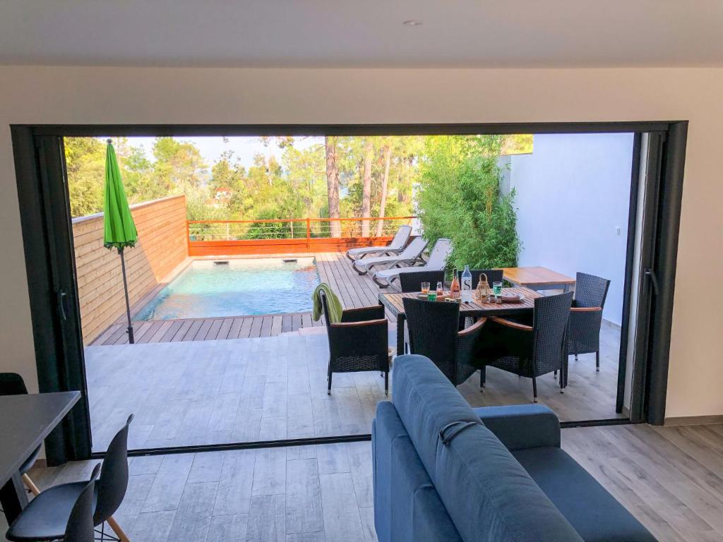 Χώρος καθιστικού στο Apartment Les Jardins d'Ève- F3 by Interhome