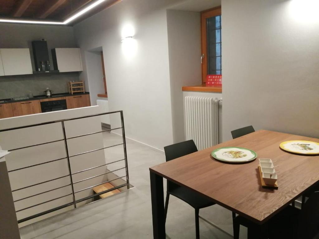 Kuchyň nebo kuchyňský kout v ubytování Palazzo Tof