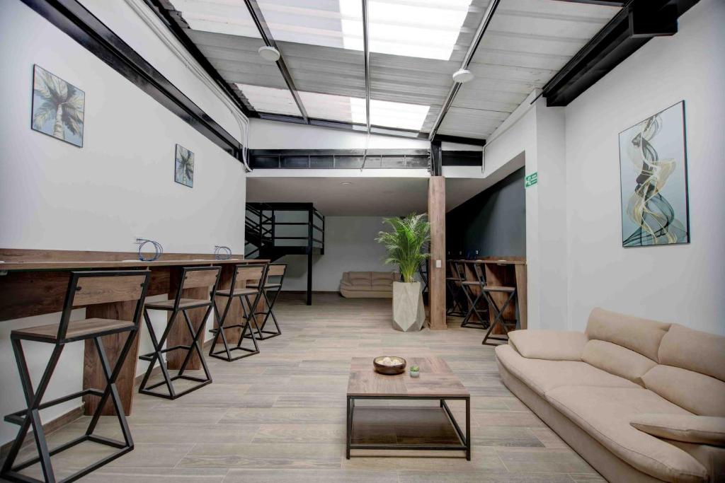 Posezení v ubytování Xliving Host and Rooms