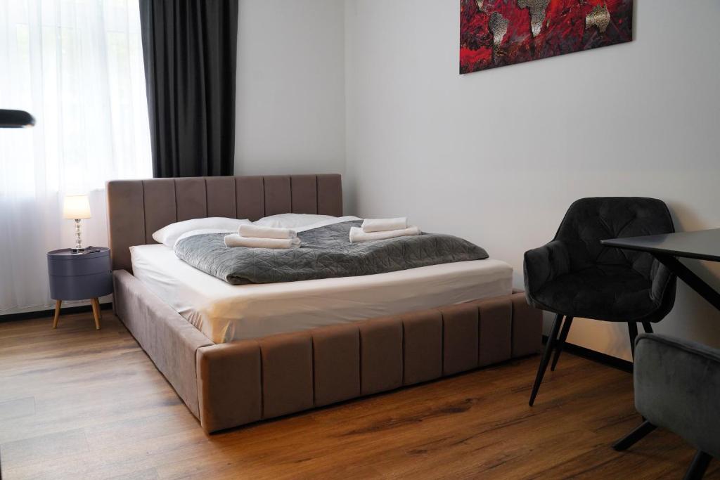 Postel nebo postele na pokoji v ubytování Hotel Elisei