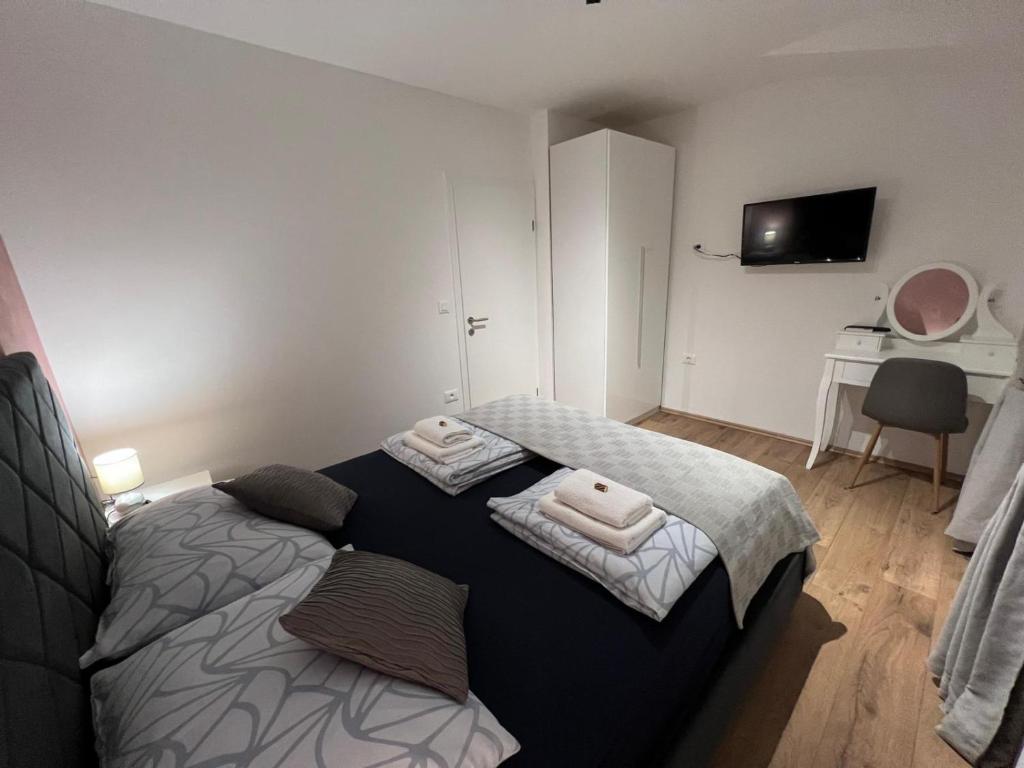 Posteľ alebo postele v izbe v ubytovaní Villa El Istria