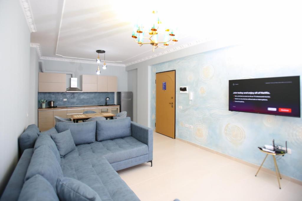 Posezení v ubytování Oasis Residence