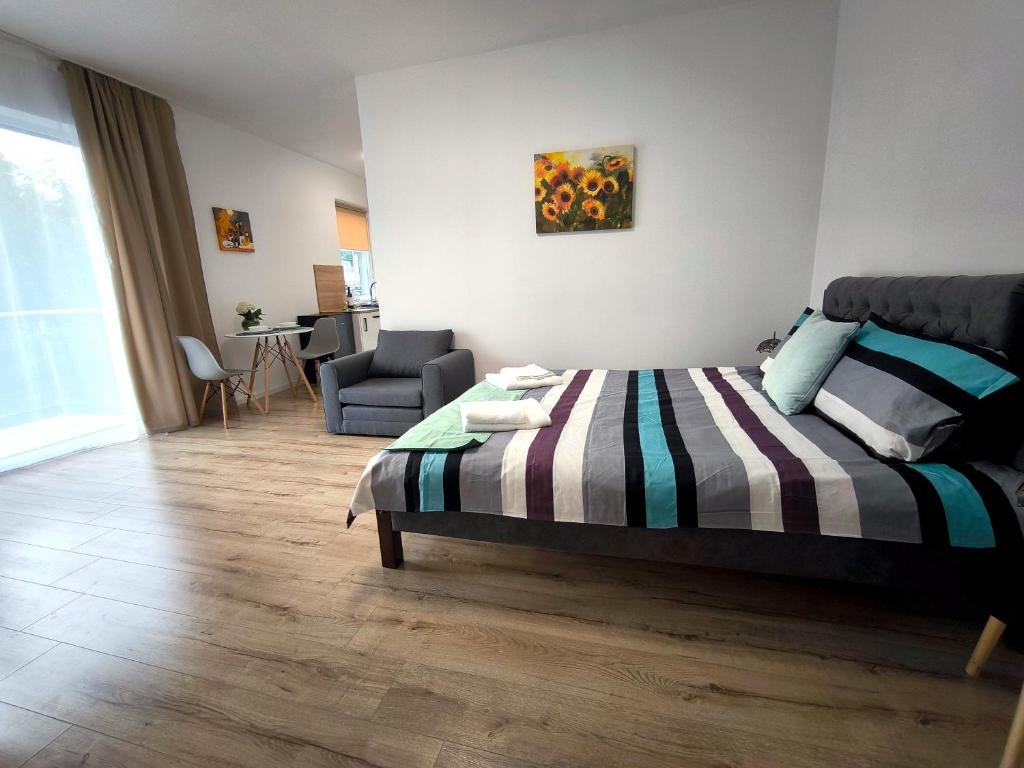 Posezení v ubytování Apartmány Karpatia s privátnym parkovaním