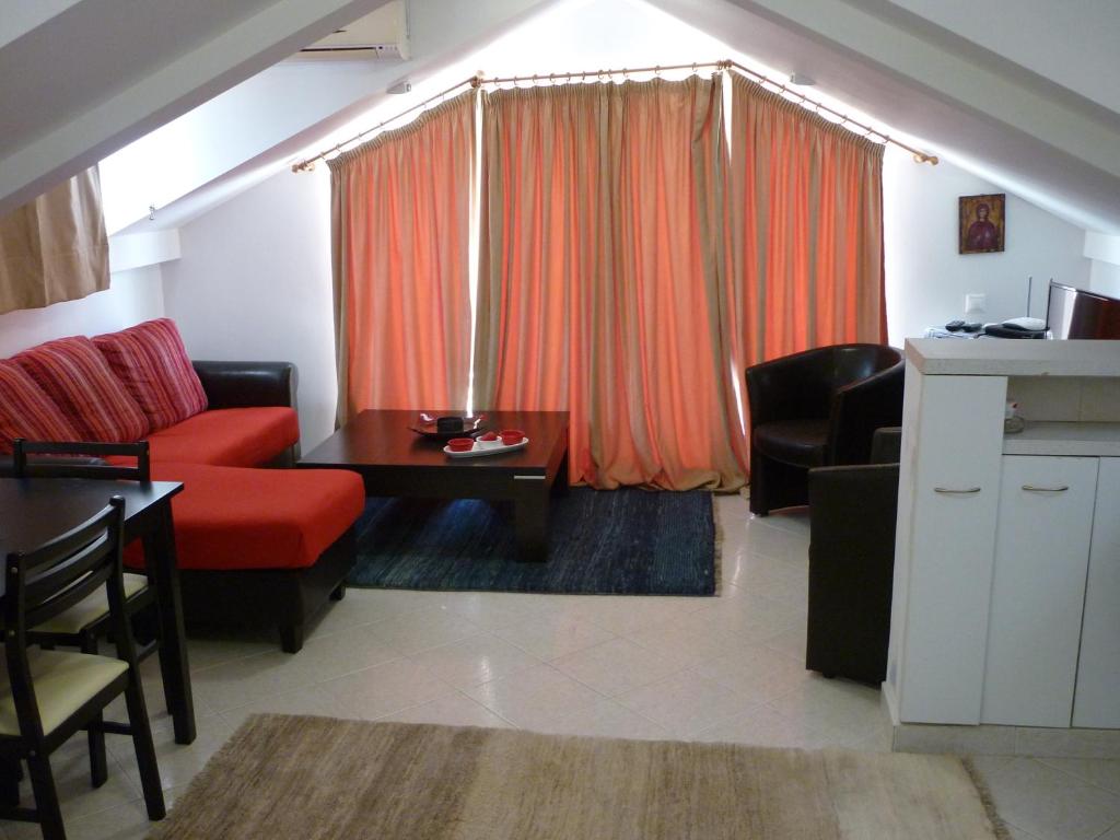 Posezení v ubytování Attic flat ''Tsoukalas Group''
